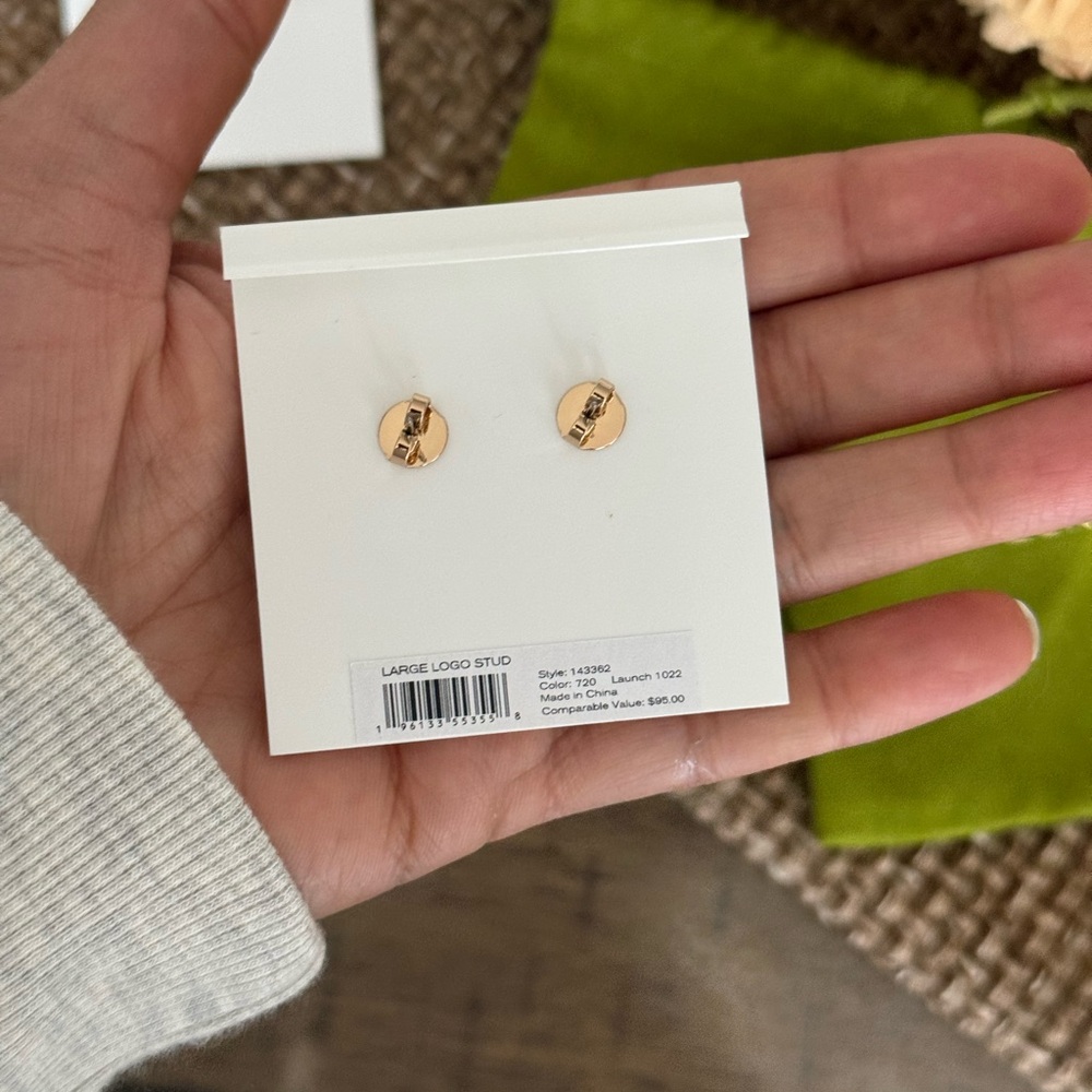 Tory Burch Gold Logo Stud Earrings Set
Price for each - Picture 6 of 9